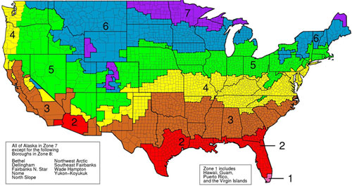 r-value insulation map based on climate in South Dakota